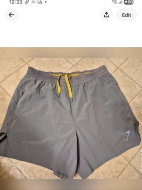 Ladies Grey GYM SHARK SHORTS